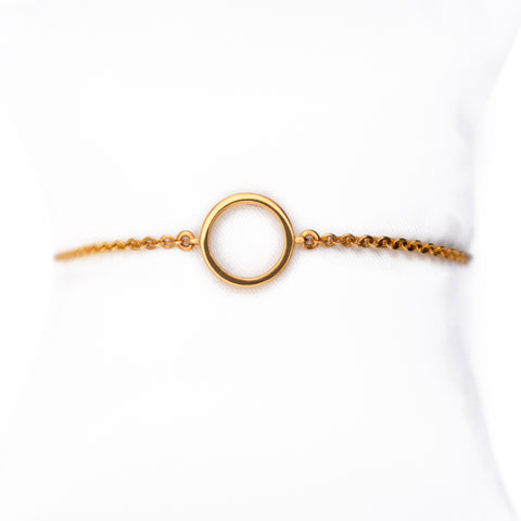 Margot 22k Gold La Ronde with Gold Chain Bracelet for Women & Men