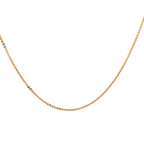 22k Yellow gold chain for women