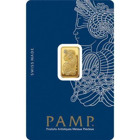 2.5 Grams PAMP Fortuna Gold Minted Bar