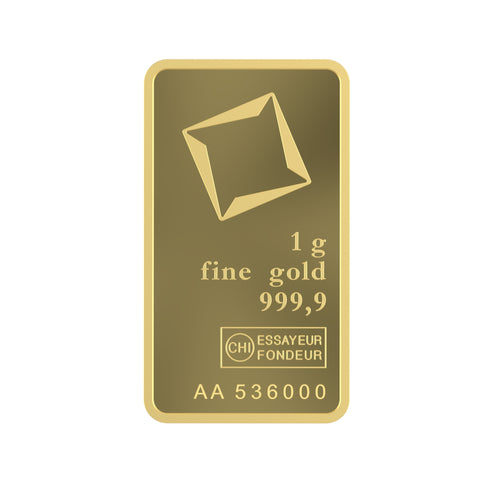 1 Gram Valcambi Gold Minted Bar